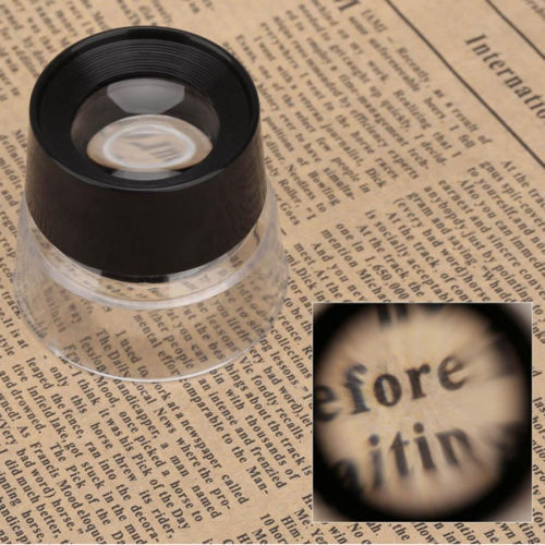 BUY 1 GET 1 FREE! Round 10X Loupe Magnifier for Film Viewer Jeweler Insect Observation