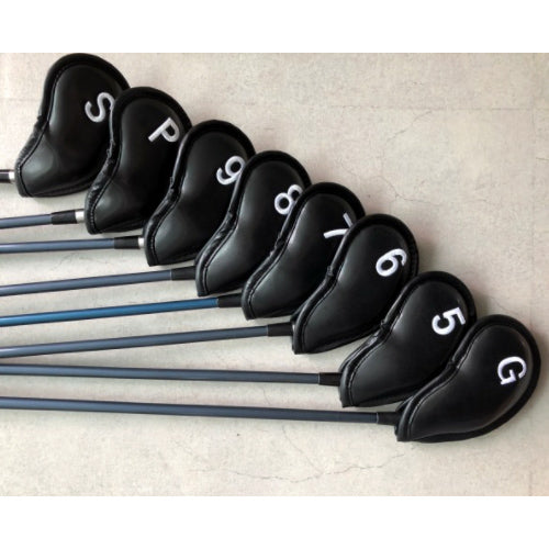Mizuno RB 3D Iron Head Cover Set (8 Pcs) #5-9/P/G/S Golf Club Headcover Black