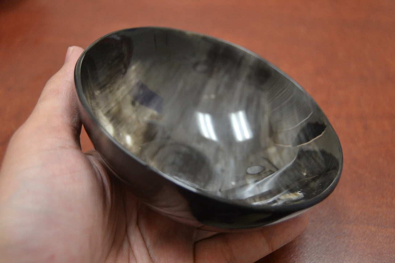 Dark Honey Buffalo Horn Bowl 5