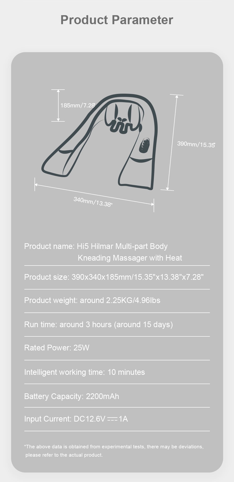 Hi5 Hilmar is a multi-body massage device