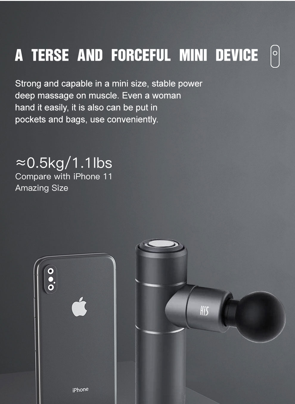 Bruning Mini Massage Gun Device Percussion