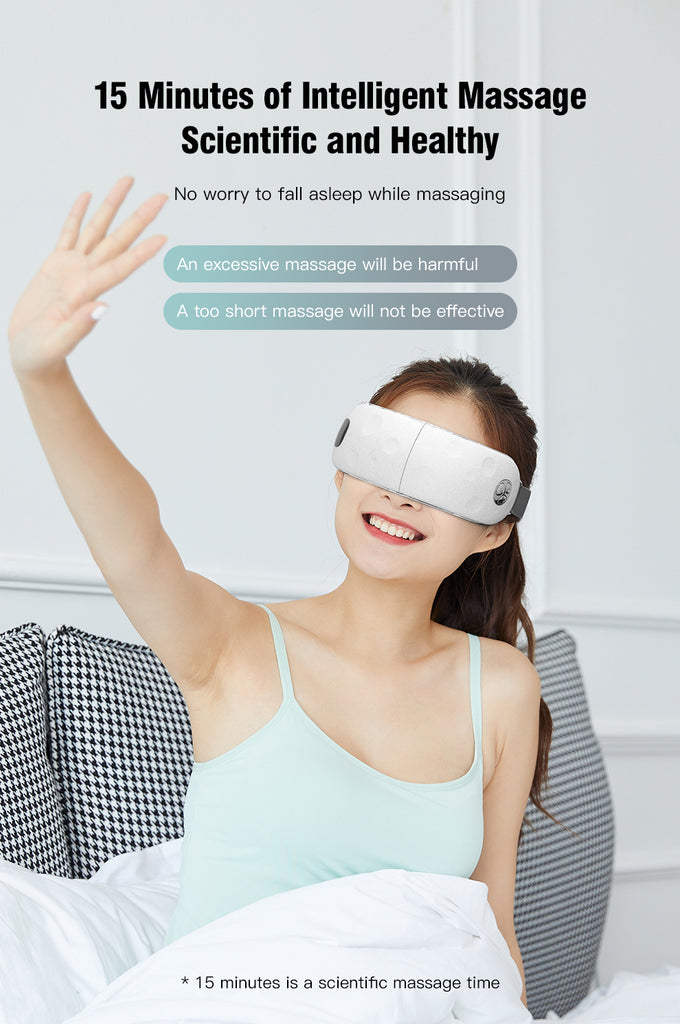 Hi5 Moon Face Bluetooth 3D Eye Massager w/ 3-Layer Airbag, Bluetooth & Music and LCD Display