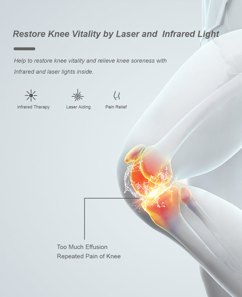 Hi5 Hertz Electric Heated Vibrating Knee Massager for Pain Relief, Vibration Circulation and Relaxation