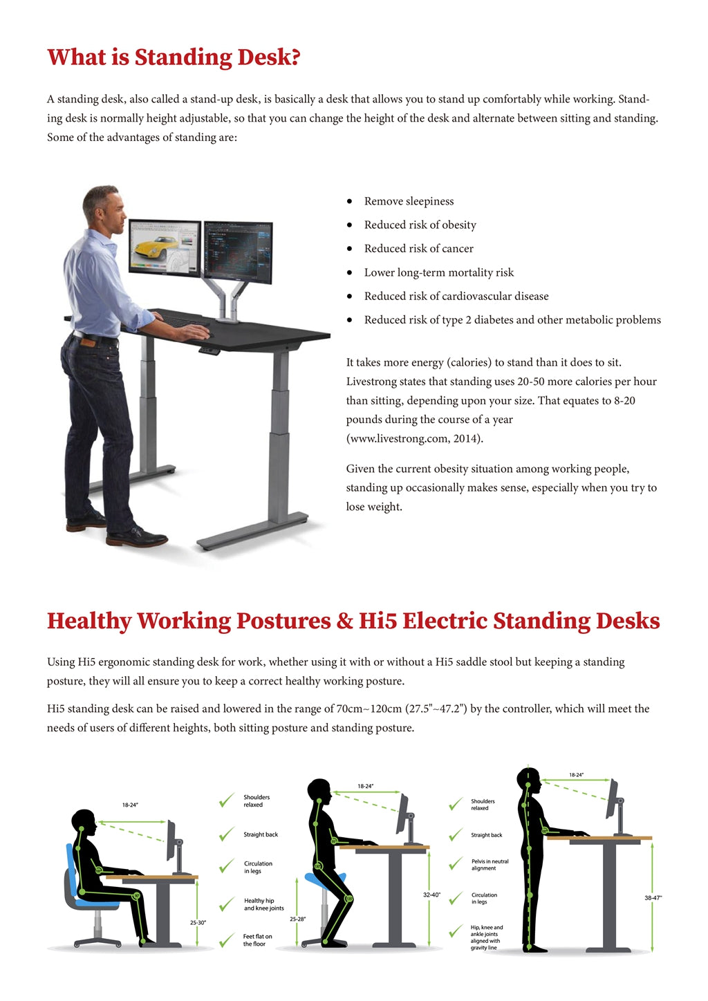 Hi5 store standing desk