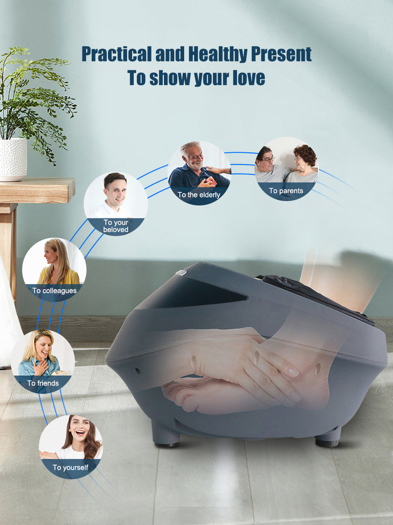 Hi5 Marcelo Electric Foot Massager multiple modes of massage with Heat and Deep Kneading, 3 Level of Speed