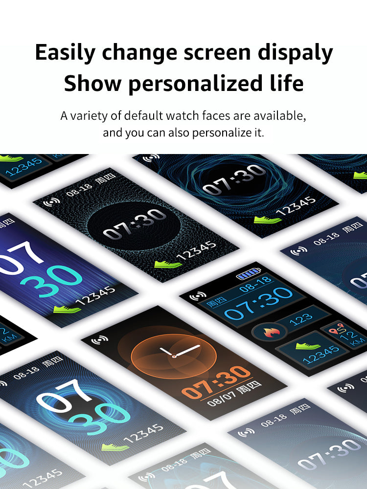 Hi5 S5 Fitness Tracker Watch with IP68 Waterproof, 16 Sports Modes, Activity Tracker with Heart Rate, Sleep Monitor, Sedentary Reminder, Calorie Counter, and Notification Reminder