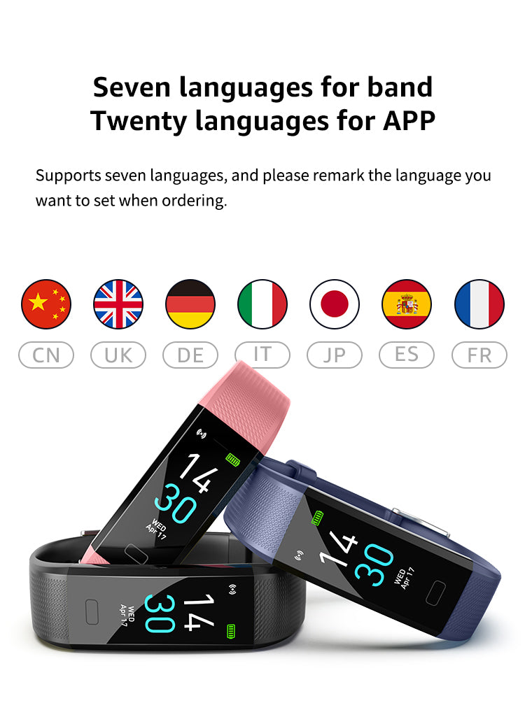 Hi5 S5 Fitness Tracker Watch with IP68 Waterproof, 16 Sports Modes, Activity Tracker with Heart Rate, Sleep Monitor, Sedentary Reminder, Calorie Counter, and Notification Reminder