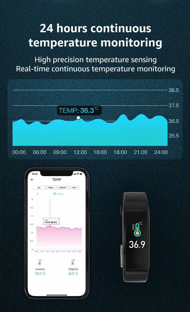 Hi5 S5 Fitness Tracker Watch with IP68 Waterproof, 16 Sports Modes, Activity Tracker with Heart Rate, Sleep Monitor, Sedentary Reminder, Calorie Counter, and Notification Reminder