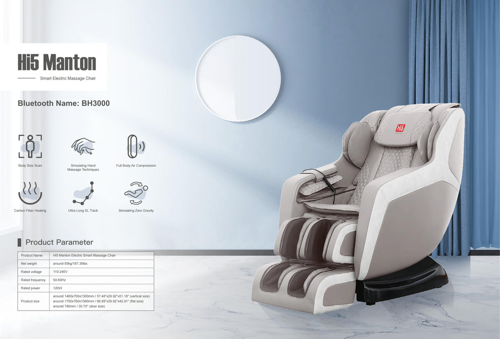 Hi5 Manton Electric Shiatsu Zero Gravity Full Body Massage Chair