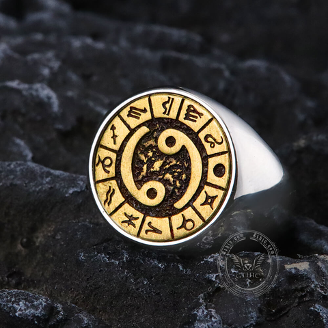 Cancer Stainless Steel Ring- Gthic.com - Blog