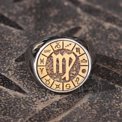 Virgo Stainless Steel Ring- Gthic.com - Blog