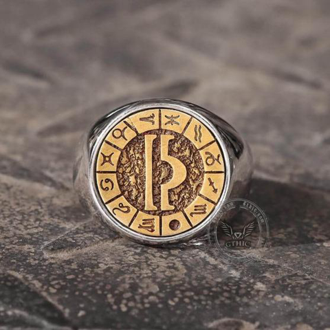 Libra Stainless Steel Ring- Gthic.com - Blog