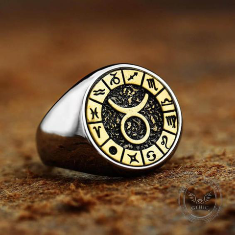 Taurus Stainless Steel Ring- Gthic.com - Blog