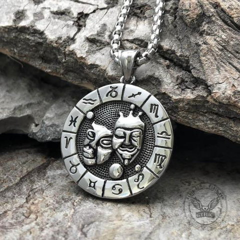Gemini Stainless Steel Pendant- Gthic.com - Blog