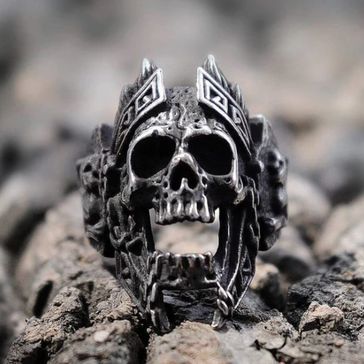 God of War Ares Stainless Steel Skull Ring - Gthic.com - Blog