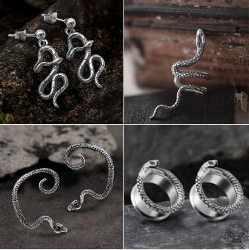 Snake Earrings - Gthic.com - Blog