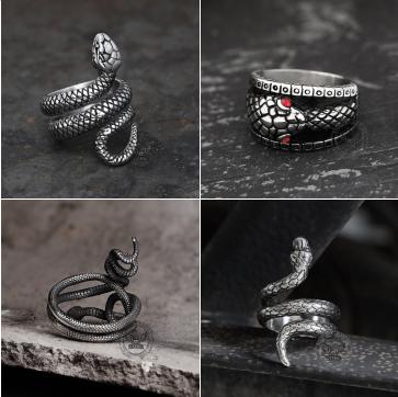 Snake Rings - Gthic.com - Blog