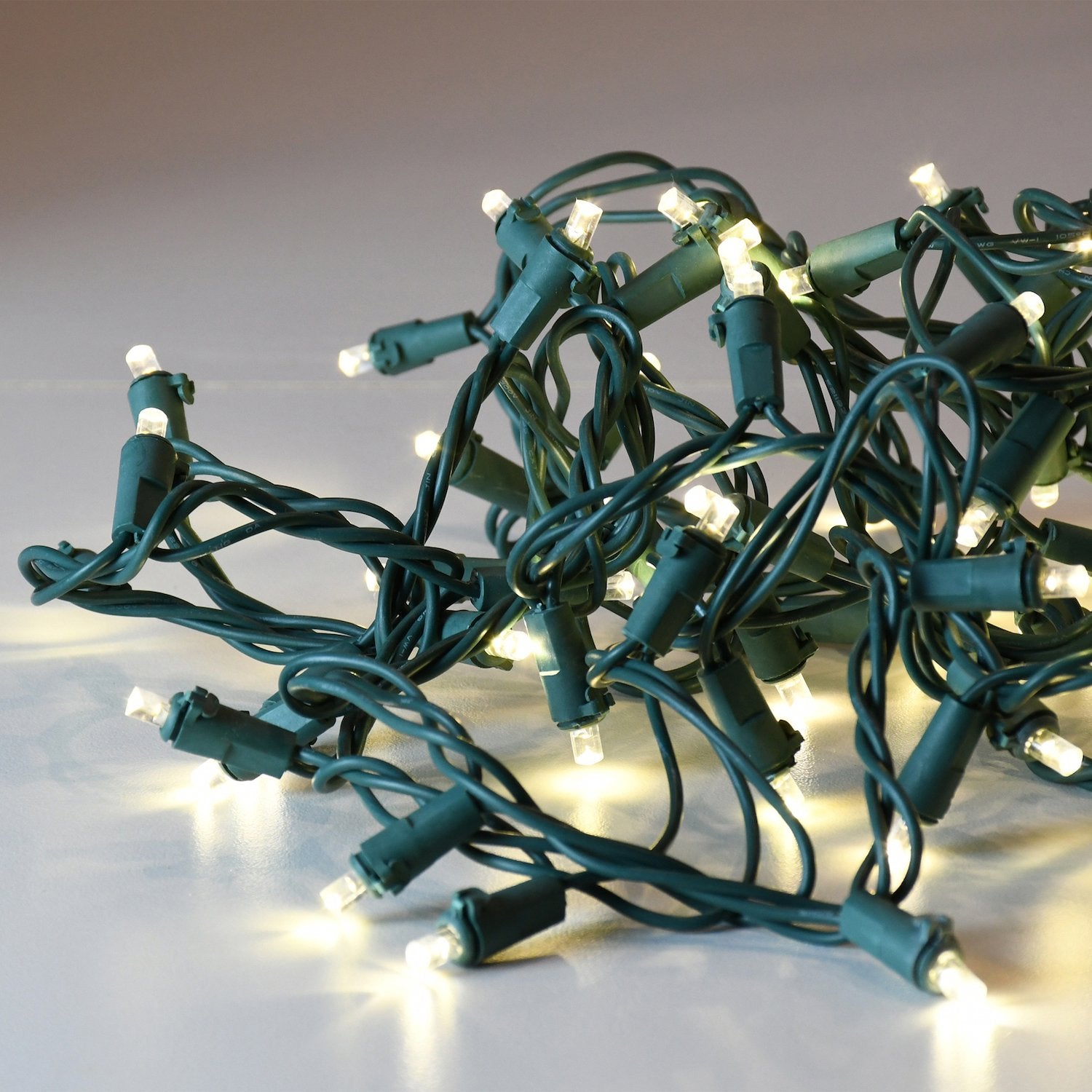 Electric LED Mini String Lights with 70 Soft White Bulbs