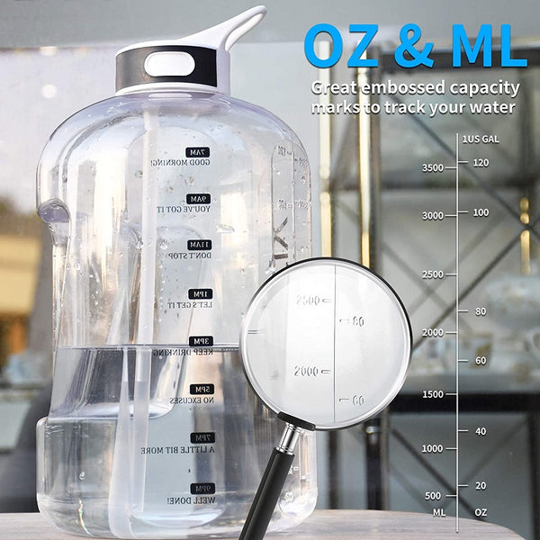 Large Capacity Water Bottle with Straw