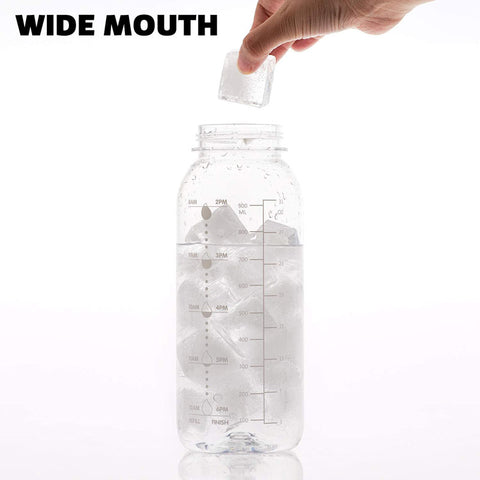 BOTTLED JOY Water Bottle With Straw 1litre Tritan 100% BPA Free Measurements 