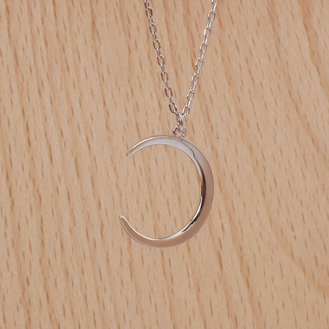 New Moon Silver Necklace