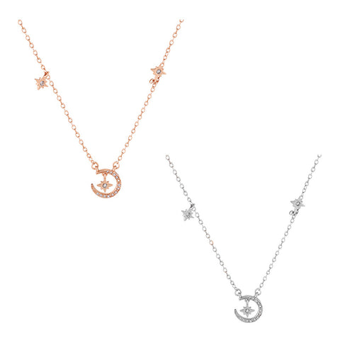 "Myth of Star&Moon" Sterling Silver Necklace