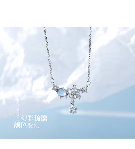 "Fantasy Aurora" Sterling Silver Necklace