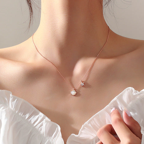 Summer Beach Sterling Silver Shell Necklace