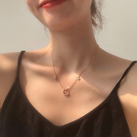"Myth of Star&Moon" Sterling Silver Necklace