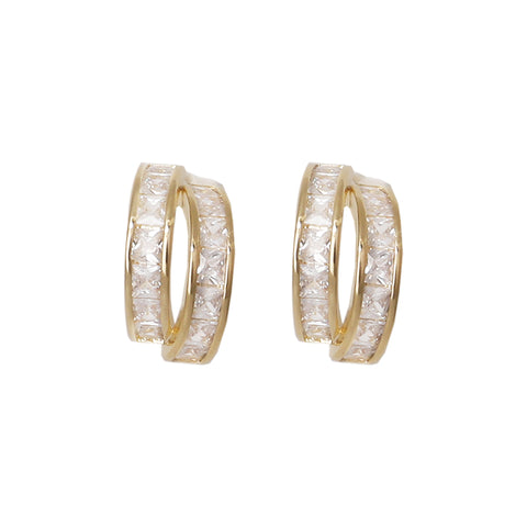 "Move On" S925 Silver Diamond Earring