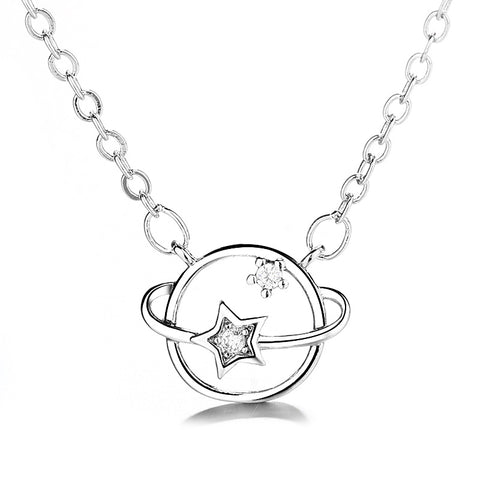 "Light of Surround" Sterling Silver Necklace