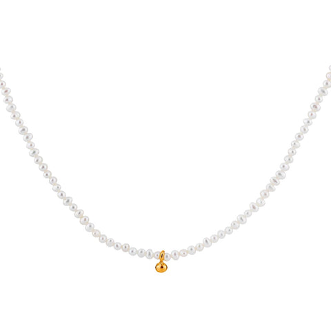 "Beauty of Nature" Pearl Silver Necklace