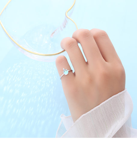"Rainbow Unicorn" Sterling Silver Ring