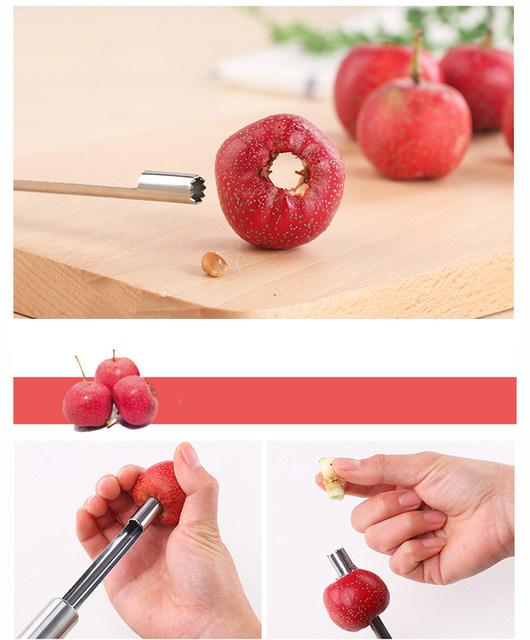 1Pcs Stainless Steel Twist Fruit Core Remover Pear Apple Corers Tool