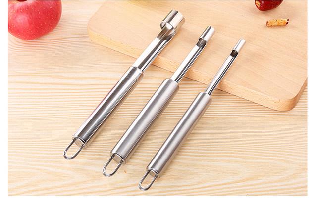 1Pcs Stainless Steel Twist Fruit Core Remover Pear Apple Corers Tool