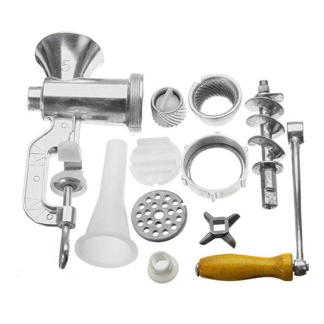 Manual Meat Grinder And Sausage Maker Hand Cranked Mincer Cooking Tools