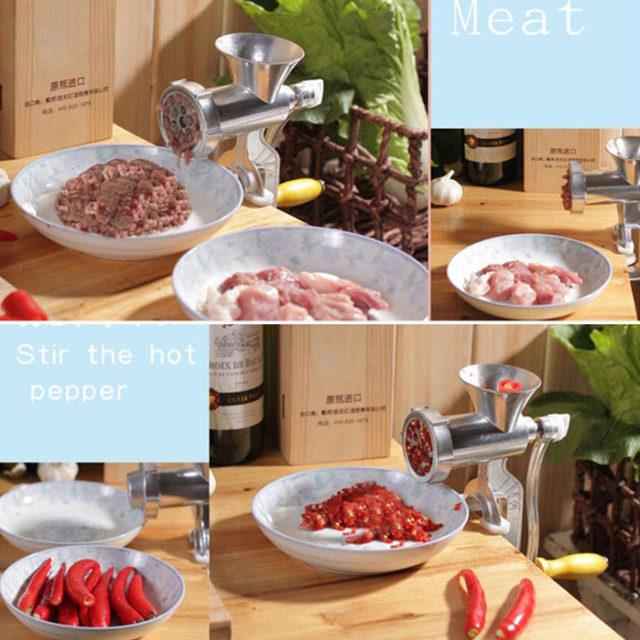 Manual Meat Grinder And Sausage Maker Hand Cranked Mincer Cooking Tools