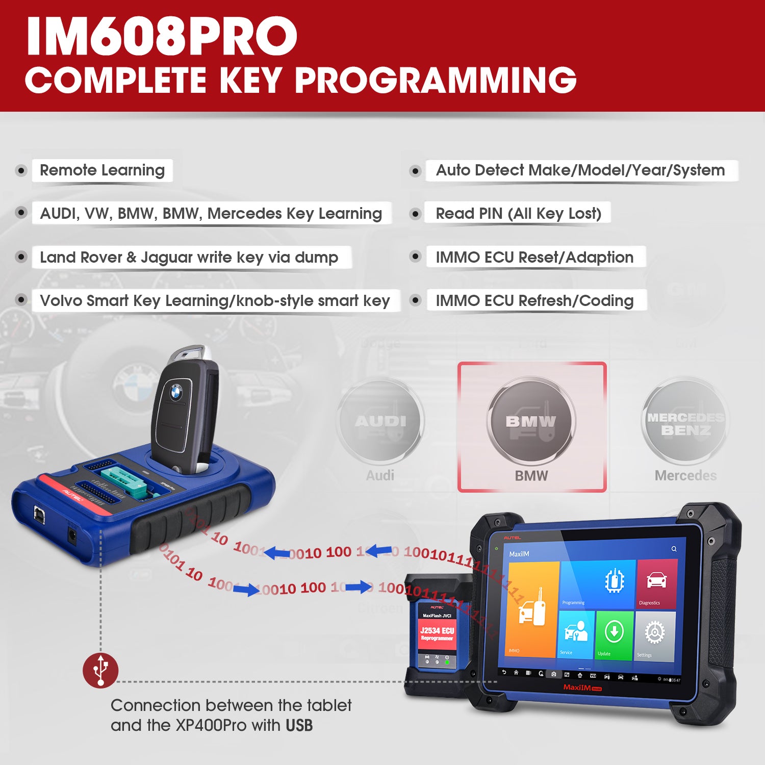 IM608PRO complete key programming
