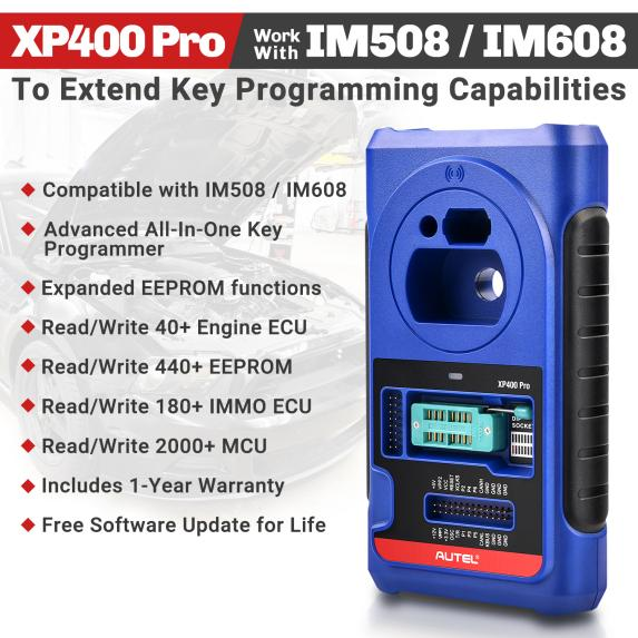XP400 Pro work with AUTEL im508/im608