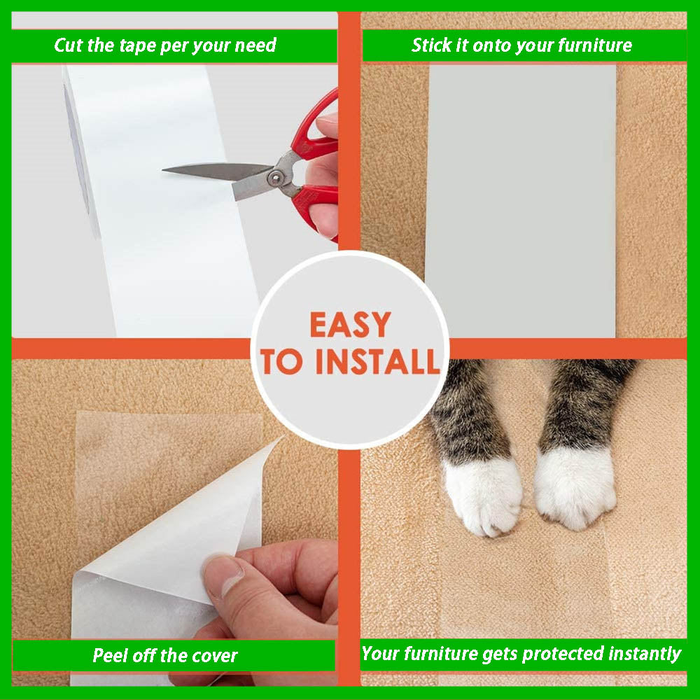 Life Easy Supply Self-adhesive Anti-Scratch Furniture Protection Tape Pet Cat Training Tape Upholstery 12 Life Easy Supply Self-adhesive Anti-Scratch Furniture Protection Tape Pet Cat Training Tape Upholstery -Life Easy Supply Sales 15254600335 769956620