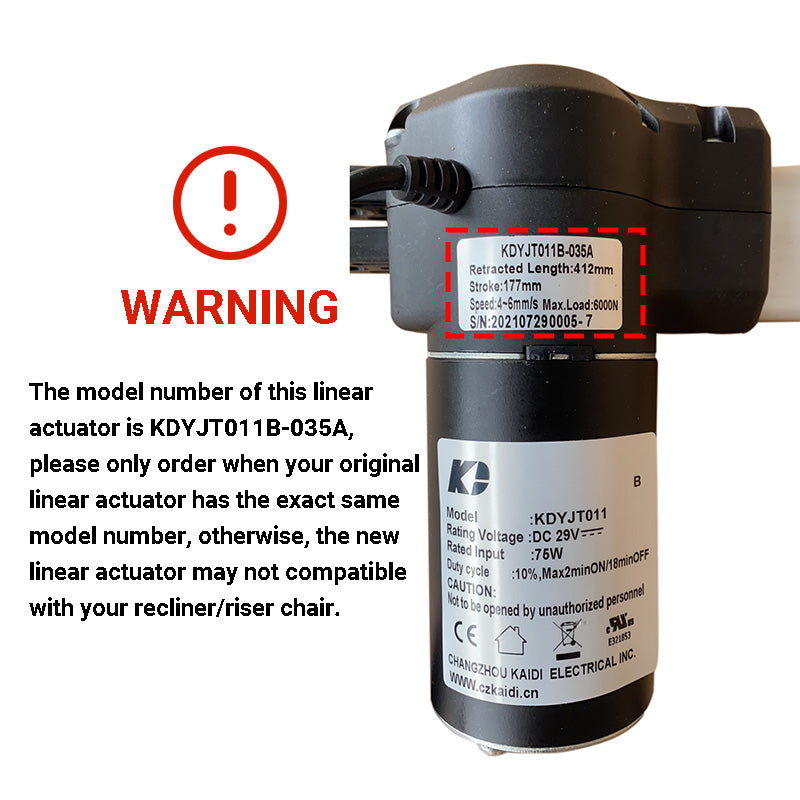 Life Easy Supply KDYJT011B-035A Kaidi Linear Actuator Motor For GFA Riser Recliner 10 Life Easy Supply KDYJT011B-035A Kaidi Linear Actuator Motor For GFA Riser Recliner -Life Easy Supply Sales 2 3956d77e aead 4cea aba1 0ba4b744847b