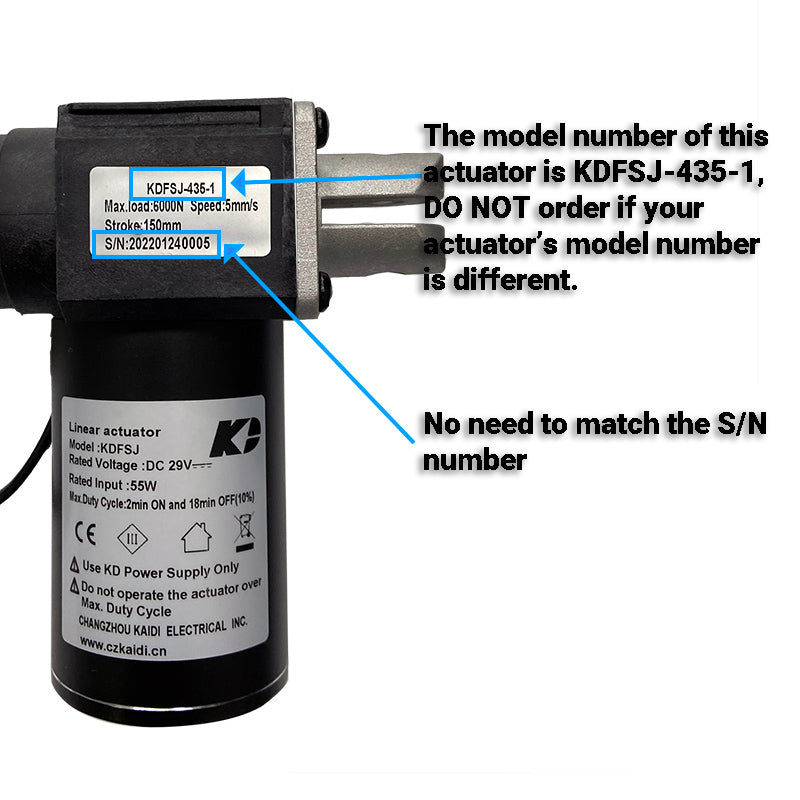 Life Easy Supply KDFSJ-435-1 Kaidi Linear Actuator For Power Recliner Lift Chair 6 KDFSJ-435-1 linear actuator
