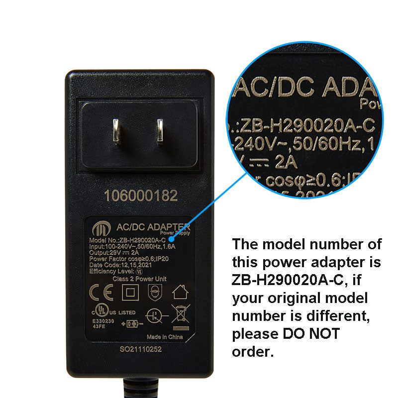 ZB-H290020A-C power adapter