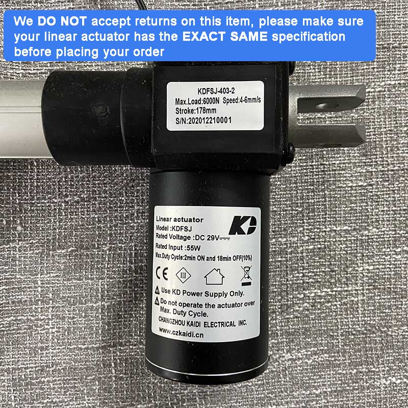 Life Easy Supply KDFSJ-403-2 Kaidi Linear Actuator Power Recliner Lift Chairs Motor Replacement 16 Life Easy Supply KDFSJ-403-2 Kaidi Linear Actuator Power Recliner Lift Chairs Motor Replacement -Life Easy Supply Sales 3 d2939514 55a9 474f a7c1 05ce877246f5