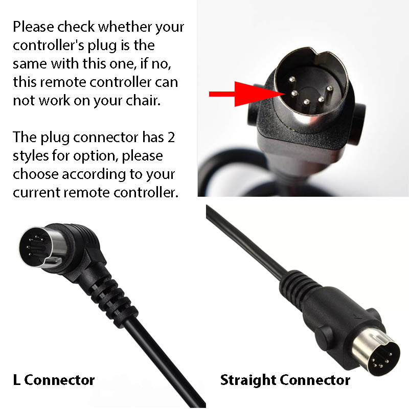 Universal 2 Button 5 Pin Remote Controller For Lifting Chair Replaceme Life Easy Supply