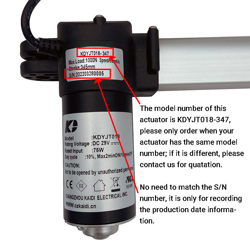 Life Easy Supply Kaidi KDYJT018-347 Linear Actuator Motor Assembly 6 Life Easy Supply Kaidi KDYJT018-347 Linear Actuator Motor Assembly -Life Easy Supply Sales IMG 5631
