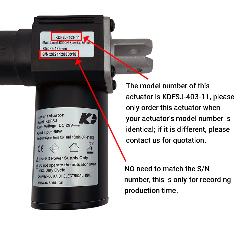 Life Easy Supply Kaidi KDFSJ403-11 Linear Actuator Motor Assembly 8 Life Easy Supply Kaidi KDFSJ403-11 Linear Actuator Motor Assembly -Life Easy Supply Sales IMG 5658