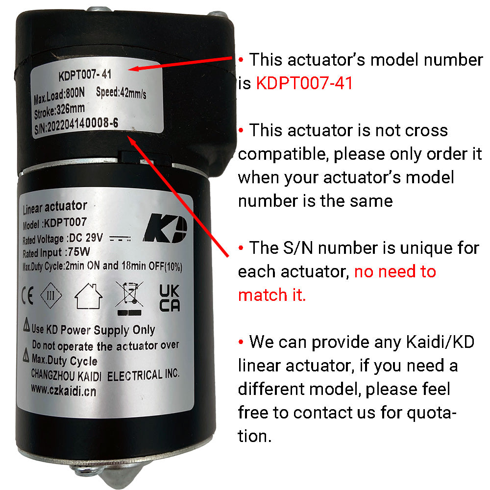 KDPT007-41 linear actuator