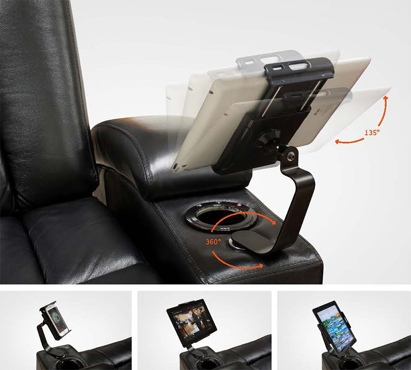Life Easy Supply EMoMo PH808 Phone/Tablet Holder For Home Theater Seating 16 PH808 pad holder