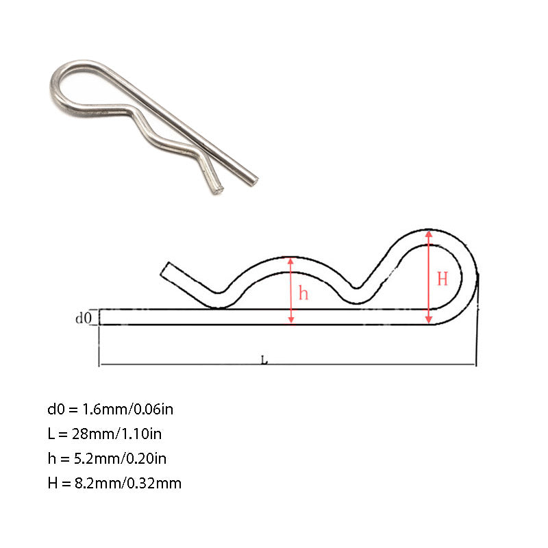 Life Easy Supply 5 Pcs DIY Install Clevis Pin & Clip For Recliner Linear Actuator Motor 0.3*2.29" Upholstery 11 Life Easy Supply 5 Pcs DIY Install Clevis Pin & Clip For Recliner Linear Actuator Motor 0.3*2.29" Upholstery -LIFE EASY SUPPLY Sales Specification